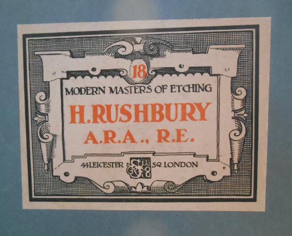 Modern masters of etching H.Rushbury